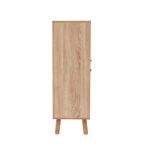 Casa si Gradina - Mobilier - Seturi de mobilier - Seturi living - Set mobilier hol Hanah Home, PAL melaminat, 95 x 36 x 111 cm, stejar sonoma/piatră, catifea, 869VEL8531 - Infinity.ro