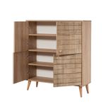 Casa si Gradina - Mobilier - Seturi de mobilier - Seturi living - Set mobilier hol Hanah Home, PAL melaminat, 95 x 36 x 111 cm, stejar sonoma/piatră, catifea, 869VEL8525 - Infinity.ro