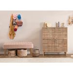 Casa si Gradina - Mobilier - Seturi de mobilier - Seturi living - Set mobilier hol Hanah Home, PAL melaminat, 95 x 36 x 111 cm, stejar sonoma/piatră, catifea, 869VEL8525 - Infinity.ro