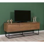 Casa si Gradina - Mobilier - Seturi de mobilier - Seturi living - Set mobilier living Hanah Home, PAL melaminat, 140 x 40 x 50 cm, nuc/negru, 863SPH5495 - Infinity.ro