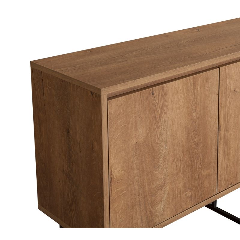 Casa si Gradina - Mobilier - Seturi de mobilier - Seturi living - Set mobilier living Hanah Home, PAL melaminat, 140 x 40 x 50 cm, nuc/negru, 863SPH5495 - Infinity.ro