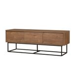 Casa si Gradina - Mobilier - Seturi de mobilier - Seturi living - Set mobilier living Hanah Home, PAL melaminat, 140 x 40 x 50 cm, nuc/negru, 863SPH5495 - Infinity.ro