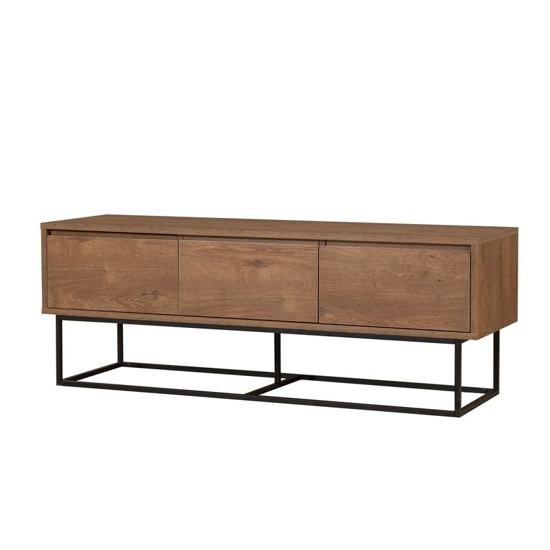 Casa si Gradina - Mobilier - Seturi de mobilier - Seturi living - Set mobilier living Hanah Home, PAL melaminat, 140 x 40 x 50 cm, nuc/negru, 863SPH5495 - Infinity.ro