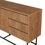 Casa si Gradina - Mobilier - Seturi de mobilier - Seturi living - Set mobilier living Hanah Home, PAL melaminat, 140 x 40 x 50 cm, nuc/negru, 863SPH5495 - Infinity.ro