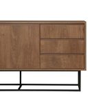Casa si Gradina - Mobilier - Seturi de mobilier - Seturi living - Set mobilier living Hanah Home, PAL melaminat, 140 x 40 x 50 cm, nuc/negru, 863SPH5495 - Infinity.ro