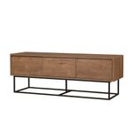 Casa si Gradina - Mobilier - Seturi de mobilier - Seturi living - Set mobilier living Hanah Home, PAL melaminat, 140 x 40 x 50 cm, nuc/negru, 863SPH5496 - Infinity.ro