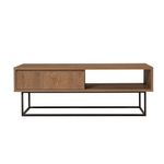 Casa si Gradina - Mobilier - Seturi de mobilier - Seturi living - Set mobilier living Hanah Home, PAL melaminat, 140 x 40 x 50 cm, nuc/negru, 863SPH5496 - Infinity.ro
