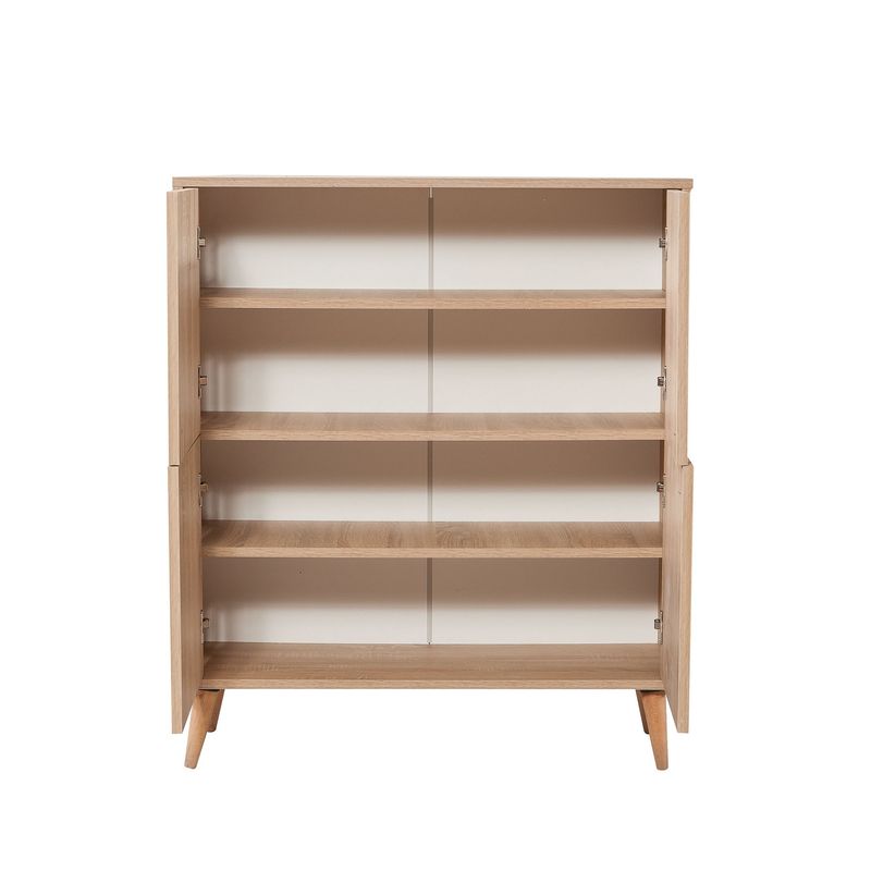 Casa si Gradina - Mobilier - Seturi de mobilier - Seturi living - Set mobilier hol Hanah Home, PAL melaminat, 95 x 36 x 111 cm, stejar sonoma/verde, 869VEL8517 - Infinity.ro