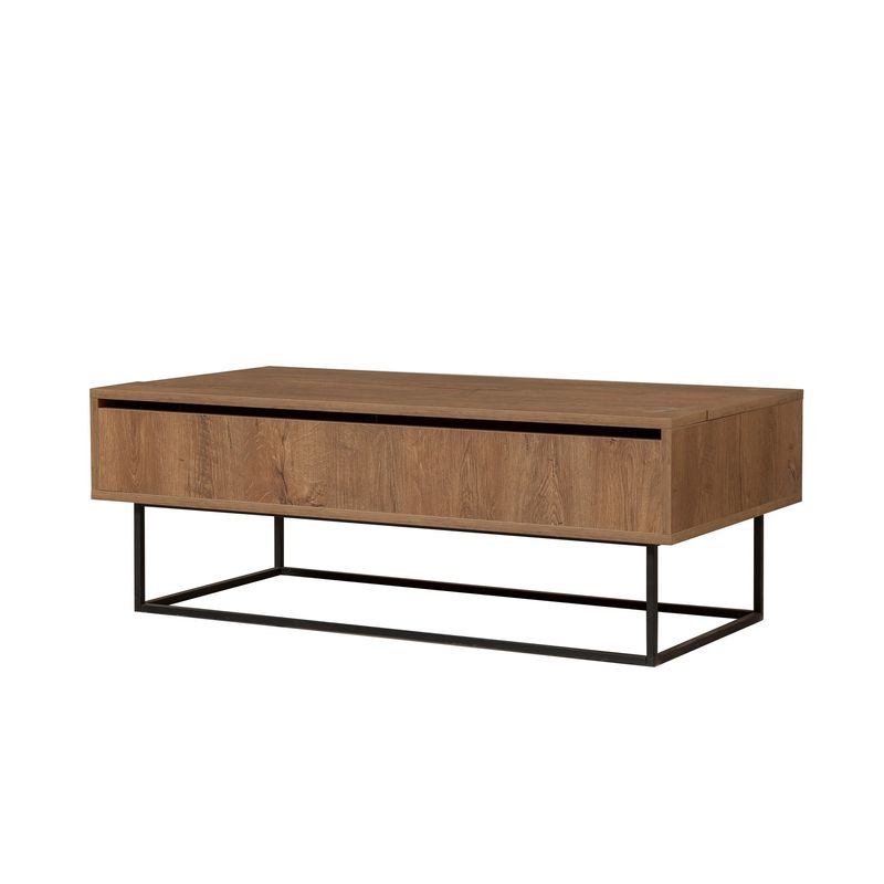 Casa si Gradina - Mobilier - Seturi de mobilier - Seturi living - Set mobilier living Hanah Home, PAL melaminat, 140 x 40 x 50 cm, nuc/negru, 863SPH5498 - Infinity.ro