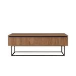 Casa si Gradina - Mobilier - Seturi de mobilier - Seturi living - Set mobilier living Hanah Home, PAL melaminat, 140 x 40 x 50 cm, nuc/negru, 863SPH5498 - Infinity.ro