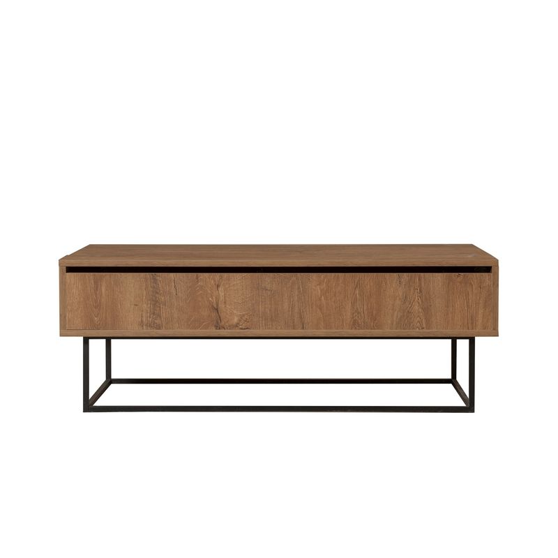 Casa si Gradina - Mobilier - Seturi de mobilier - Seturi living - Set mobilier living Hanah Home, PAL melaminat, 140 x 40 x 50 cm, nuc/negru, 863SPH5498 - Infinity.ro
