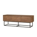 Casa si Gradina - Mobilier - Seturi de mobilier - Seturi living - Set mobilier living Hanah Home, PAL melaminat, 140 x 40 x 50 cm, nuc/negru, 863SPH5498 - Infinity.ro