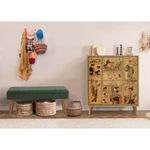 Casa si Gradina - Mobilier - Seturi de mobilier - Seturi living - Set mobilier hol Hanah Home, PAL melaminat, 95 x 36 x 111 cm, stejar sonoma/verde, 869VEL8517 - Infinity.ro