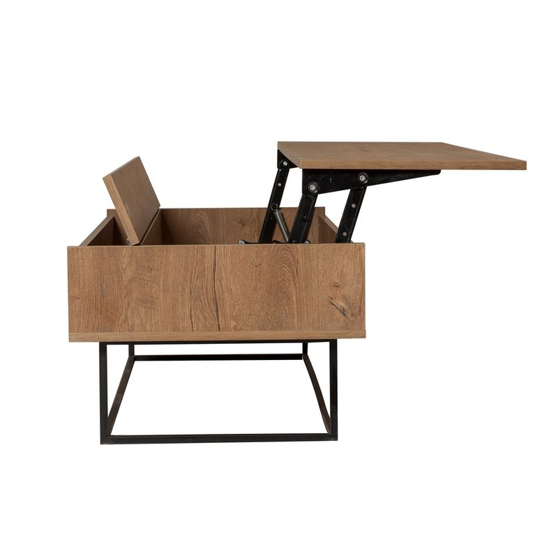 Casa si Gradina - Mobilier - Seturi de mobilier - Seturi living - Set mobilier living Hanah Home, PAL melaminat, 140 x 40 x 50 cm, nuc/negru, 863SPH5498 - Infinity.ro