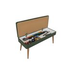 Casa si Gradina - Mobilier - Seturi de mobilier - Seturi living - Set mobilier hol Hanah Home, PAL melaminat, 95 x 36 x 111 cm, stejar sonoma/verde, 869VEL8517 - Infinity.ro