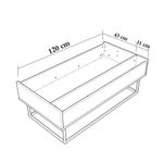 Casa si Gradina - Mobilier - Seturi de mobilier - Seturi living - Set mobilier living Hanah Home, PAL melaminat, 140 x 40 x 50 cm, nuc/negru, 863SPH5498 - Infinity.ro