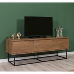 Casa si Gradina - Mobilier - Seturi de mobilier - Seturi living - Set mobilier living Hanah Home, PAL melaminat, 140 x 40 x 50 cm, nuc/negru, 863SPH5498 - Infinity.ro