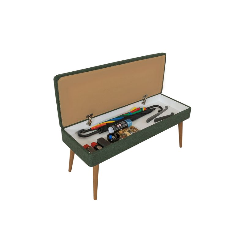 Casa si Gradina - Mobilier - Seturi de mobilier - Seturi living - Set mobilier hol Hanah Home, PAL melaminat, 95 x 36 x 111 cm, stejar sonoma/verde, 869VEL8537 - Infinity.ro