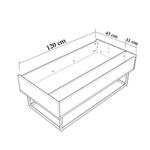 Casa si Gradina - Mobilier - Seturi de mobilier - Seturi living - Set mobilier living Hanah Home, PAL melaminat, 140 x 40 x 50 cm, nuc/negru, 863SPH5485 - Infinity.ro