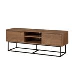 Casa si Gradina - Mobilier - Seturi de mobilier - Seturi living - Set mobilier living Hanah Home, PAL melaminat, 140 x 40 x 50 cm, nuc/negru, 863SPH5485 - Infinity.ro