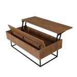 Casa si Gradina - Mobilier - Seturi de mobilier - Seturi living - Set mobilier living Hanah Home, PAL melaminat, 140 x 40 x 50 cm, nuc/negru, 863SPH5498 - Infinity.ro
