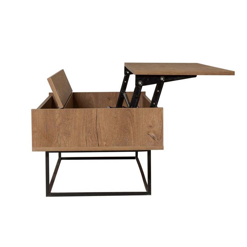 Casa si Gradina - Mobilier - Seturi de mobilier - Seturi living - Set mobilier living Hanah Home, PAL melaminat, 140 x 40 x 50 cm, nuc/negru, 863SPH5485 - Infinity.ro