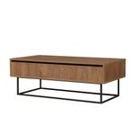 Casa si Gradina - Mobilier - Seturi de mobilier - Seturi living - Set mobilier living Hanah Home, PAL melaminat, 140 x 40 x 50 cm, nuc/negru, 863SPH5485 - Infinity.ro