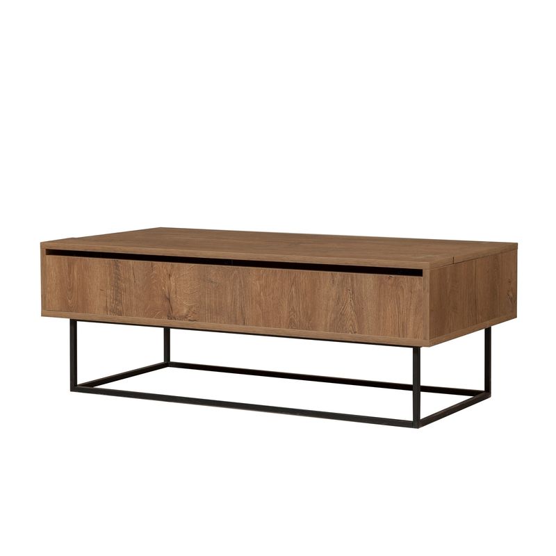 Casa si Gradina - Mobilier - Seturi de mobilier - Seturi living - Set mobilier living Hanah Home, PAL melaminat, 140 x 40 x 50 cm, nuc/negru, 863SPH5485 - Infinity.ro