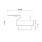 Casa si Gradina - Mobilier - Seturi de mobilier - Seturi living - Set mobilier living Hanah Home, PAL melaminat, 140 x 40 x 50 cm, nuc/negru, 863SPH5485 - Infinity.ro
