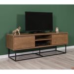 Casa si Gradina - Mobilier - Seturi de mobilier - Seturi living - Set mobilier living Hanah Home, PAL melaminat, 140 x 40 x 50 cm, nuc/negru, 863SPH5485 - Infinity.ro
