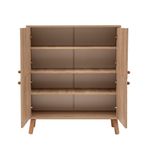 Casa si Gradina - Mobilier - Seturi de mobilier - Seturi living - Set mobilier hol Hanah Home, PAL melaminat, 95 x 36 x 111 cm, stejar sonoma/verde, 869VEL8537 - Infinity.ro