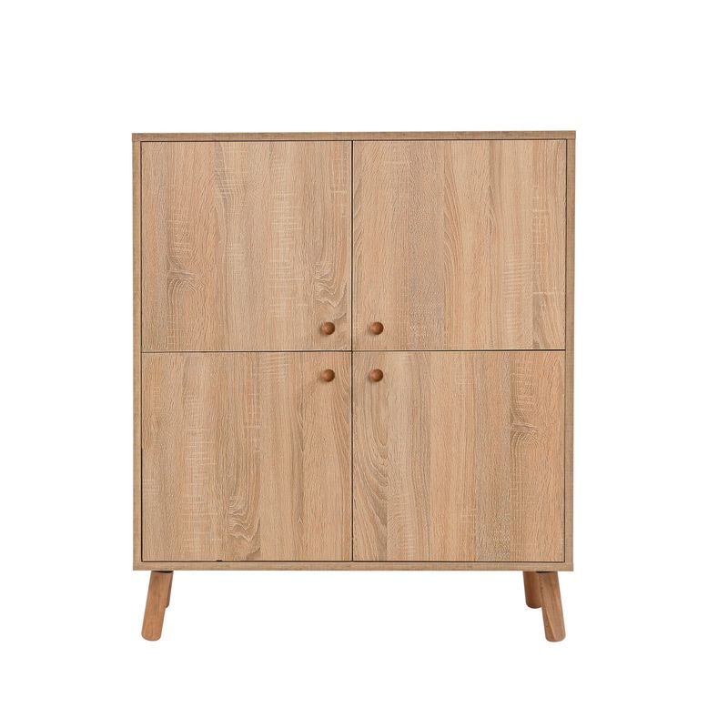 Casa si Gradina - Mobilier - Seturi de mobilier - Seturi living - Set mobilier hol Hanah Home, PAL melaminat, 95 x 36 x 111 cm, stejar sonoma/verde, 869VEL8537 - Infinity.ro