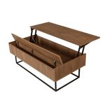 Casa si Gradina - Mobilier - Seturi de mobilier - Seturi living - Set mobilier living Hanah Home, PAL melaminat, 140 x 40 x 50 cm, nuc/negru, 863SPH5485 - Infinity.ro
