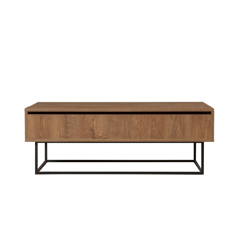 Casa si Gradina - Mobilier - Seturi de mobilier - Seturi living - Set mobilier living Hanah Home, PAL melaminat, 140 x 40 x 50 cm, nuc/negru, 863SPH5485 - Infinity.ro