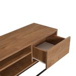 Casa si Gradina - Mobilier - Seturi de mobilier - Seturi living - Set mobilier living Hanah Home, PAL melaminat, 140 x 40 x 50 cm, nuc/negru, 863SPH5485 - Infinity.ro