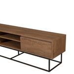 Casa si Gradina - Mobilier - Seturi de mobilier - Seturi living - Set mobilier living Hanah Home, PAL melaminat, 180 x 40 x 50 cm, nuc/negru, 863SPH5488 - Infinity.ro