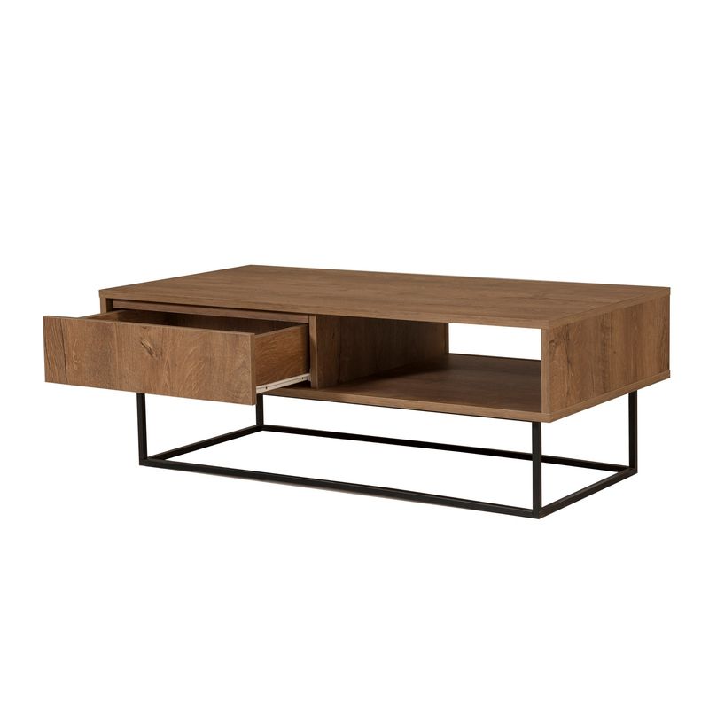 Casa si Gradina - Mobilier - Seturi de mobilier - Seturi living - Set mobilier living Hanah Home, PAL melaminat, 180 x 40 x 50 cm, nuc/negru, 863SPH5488 - Infinity.ro