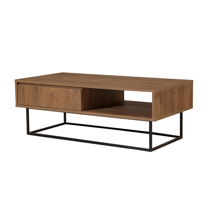 Casa si Gradina - Mobilier - Seturi de mobilier - Seturi living - Set mobilier living Hanah Home, PAL melaminat, 180 x 40 x 50 cm, nuc/negru, 863SPH5488 - Infinity.ro