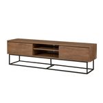 Casa si Gradina - Mobilier - Seturi de mobilier - Seturi living - Set mobilier living Hanah Home, PAL melaminat, 180 x 40 x 50 cm, nuc/negru, 863SPH5488 - Infinity.ro