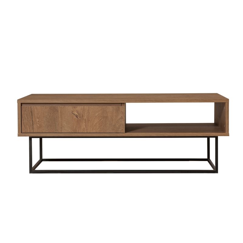 Casa si Gradina - Mobilier - Seturi de mobilier - Seturi living - Set mobilier living Hanah Home, PAL melaminat, 180 x 40 x 50 cm, nuc/negru, 863SPH5488 - Infinity.ro