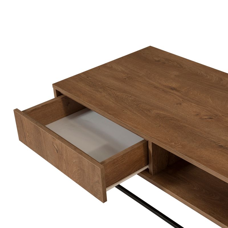 Casa si Gradina - Mobilier - Seturi de mobilier - Seturi living - Set mobilier living Hanah Home, PAL melaminat, 180 x 40 x 50 cm, nuc/negru, 863SPH5488 - Infinity.ro