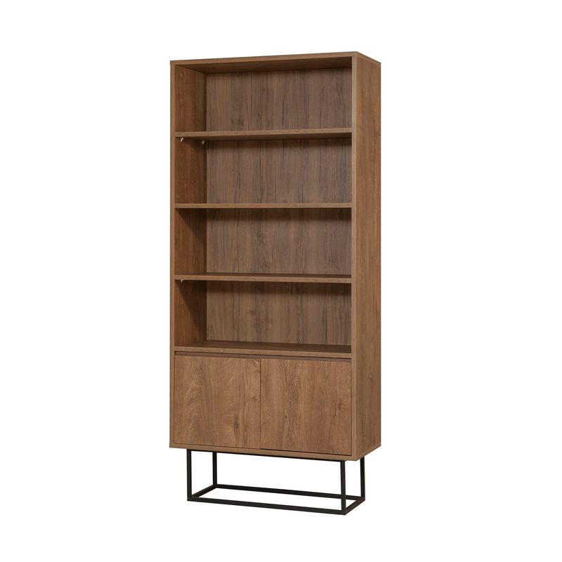 Casa si Gradina - Mobilier - Seturi de mobilier - Seturi living - Set mobilier living Hanah Home, PAL melaminat, 180 x 40 x 50 cm, nuc/negru, 863SPH5492 - Infinity.ro