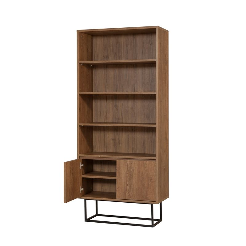 Casa si Gradina - Mobilier - Seturi de mobilier - Seturi living - Set mobilier living Hanah Home, PAL melaminat, 180 x 40 x 50 cm, nuc/negru, 863SPH5492 - Infinity.ro