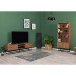 Casa si Gradina - Mobilier - Seturi de mobilier - Seturi living - Set mobilier living Hanah Home, PAL melaminat, 180 x 40 x 50 cm, nuc/negru, 863SPH5492 - Infinity.ro