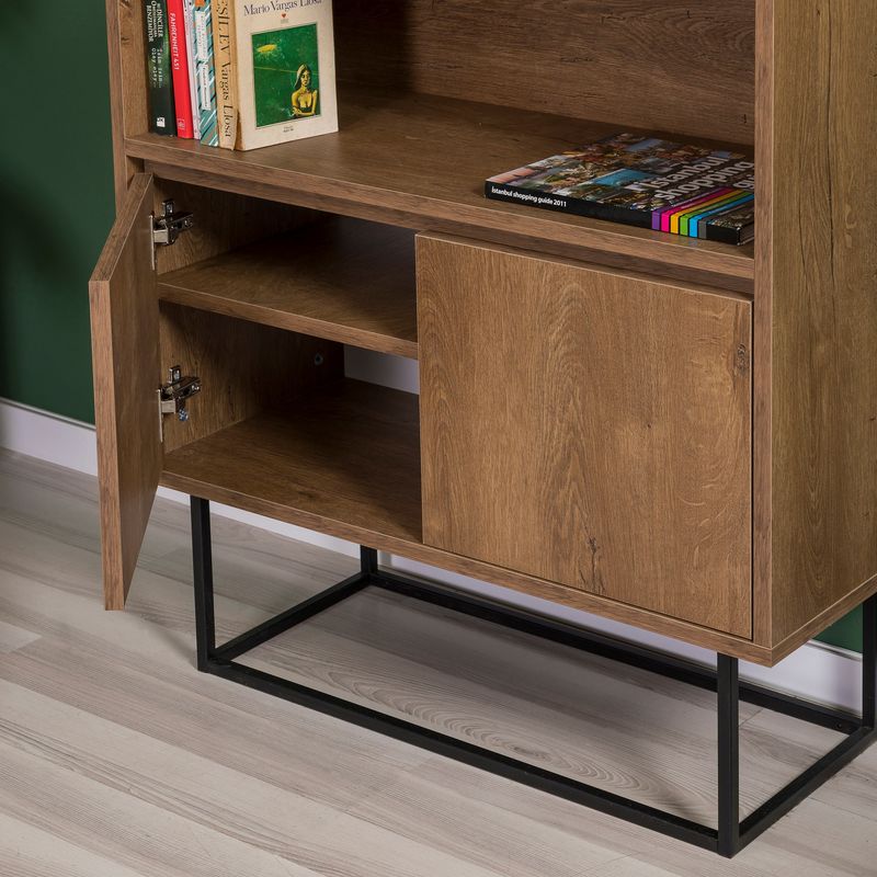 Casa si Gradina - Mobilier - Seturi de mobilier - Seturi living - Set mobilier living Hanah Home, PAL melaminat, 180 x 40 x 50 cm, nuc/negru, 863SPH5492 - Infinity.ro