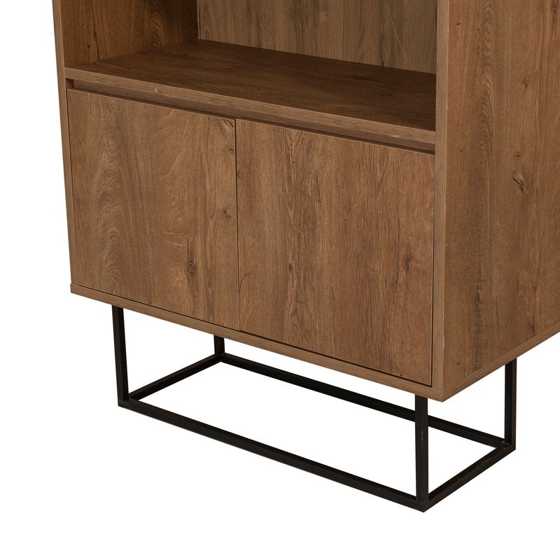 Casa si Gradina - Mobilier - Seturi de mobilier - Seturi living - Set mobilier living Hanah Home, PAL melaminat, 180 x 40 x 50 cm, nuc/negru, 863SPH5492 - Infinity.ro