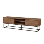 Casa si Gradina - Mobilier - Seturi de mobilier - Seturi living - Set mobilier living Hanah Home, PAL melaminat, 180 x 40 x 50 cm, nuc/negru, 863SPH5492 - Infinity.ro