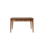 Casa si Gradina - Mobilier - Seturi de mobilier - Seturi living - Set masă extensibilă (5 bucăți), scaune/consolă Hanah Home, PAL melaminat, 130 x 80 x 76 cm, nuc/albastru închis, 869VEL8788 - Infinity.ro
