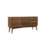Casa si Gradina - Mobilier - Seturi de mobilier - Seturi living - Set masă extensibilă (5 bucăți), scaune/consolă Hanah Home, PAL melaminat, 130 x 80 x 76 cm, nuc/albastru închis, 869VEL8788 - Infinity.ro