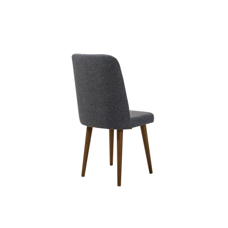 Casa si Gradina - Mobilier - Seturi de mobilier - Seturi living - Set masă extensibilă (5 bucăți), scaune/consolă Hanah Home, PAL melaminat, 130 x 80 x 76 cm, nuc/albastru închis, 869VEL8788 - Infinity.ro